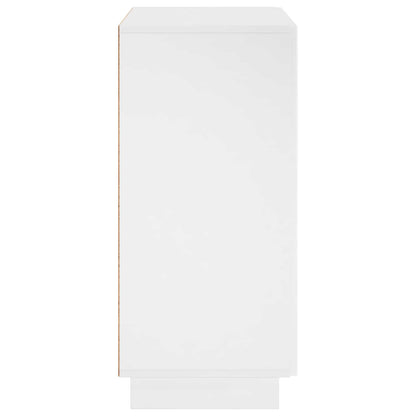 Sideboard High Gloss White 67 x 34.5 x 75 cm Engineered Wood