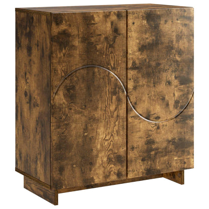 Sideboard Smoked Oak 67 x 34.5 x 75 cm Engineered Wood