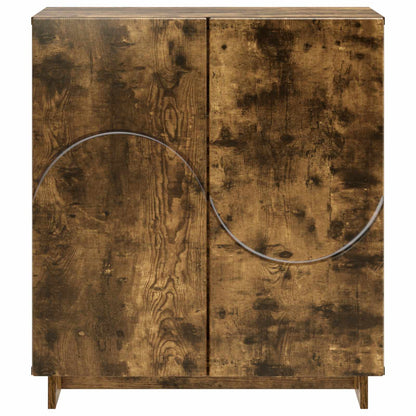 Sideboard Smoked Oak 67 x 34.5 x 75 cm Engineered Wood