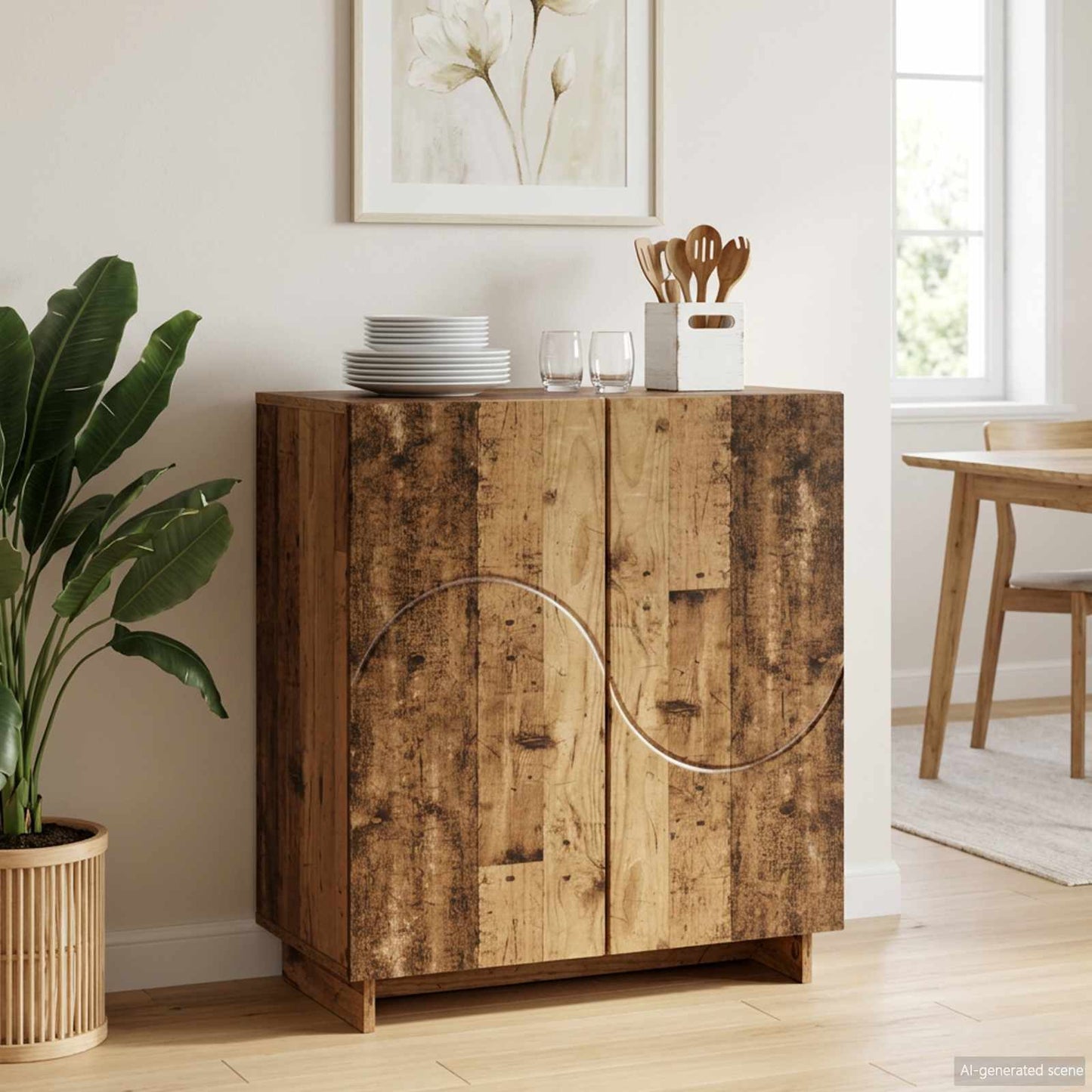 Sideboard Old Wood 67 x 34.5 x 75 cm Engineered Wood