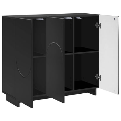 Sideboard Black 85.5 x 31 x 75 cm Engineered Wood