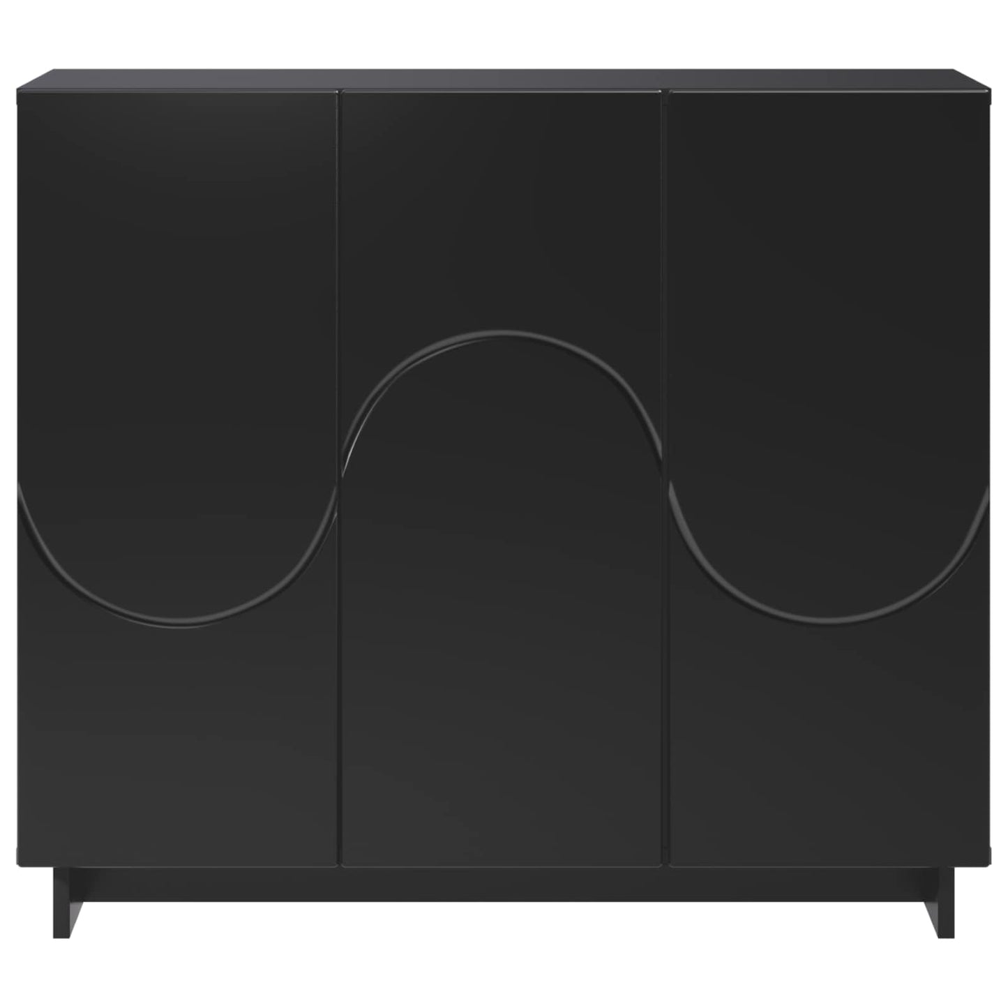 Sideboard Black 85.5 x 31 x 75 cm Engineered Wood