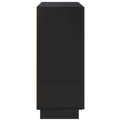 Sideboard Black 85.5 x 31 x 75 cm Engineered Wood