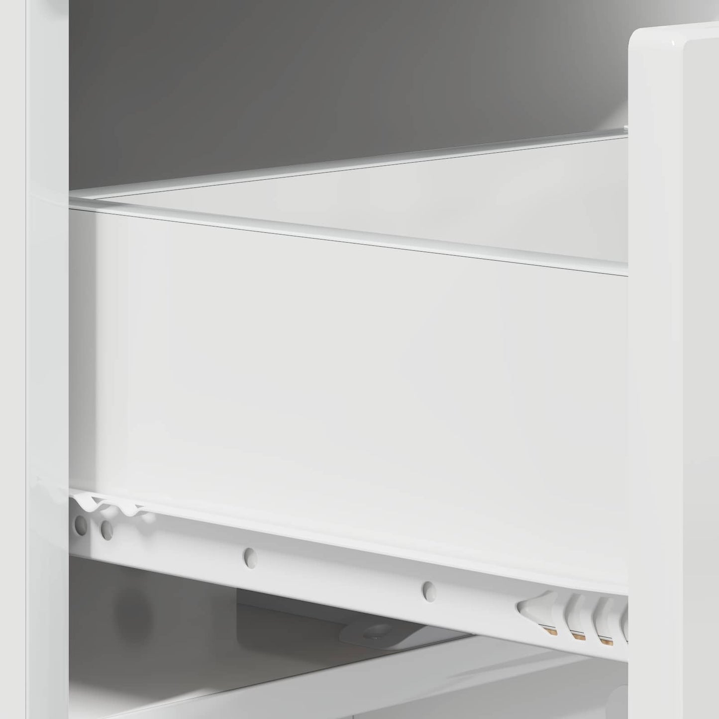 Sideboard High Gloss White 85.5 x 31 x 75 cm Engineered Wood