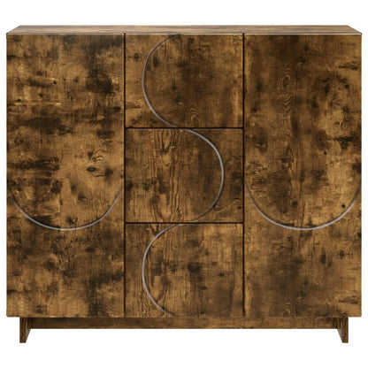Sideboard Smoked Oak 85.5 x 31 x 75 cm Engineered Wood