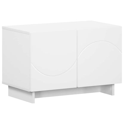 TV Stand 60 x 34.5 x 40 cm White Engineered Wood