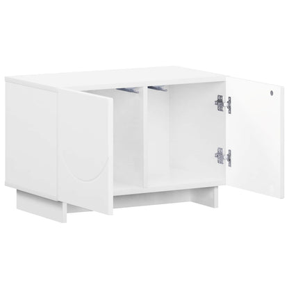 TV Stand 60 x 34.5 x 40 cm White Engineered Wood
