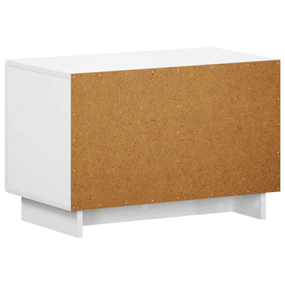 TV Stand 60 x 34.5 x 40 cm White Engineered Wood