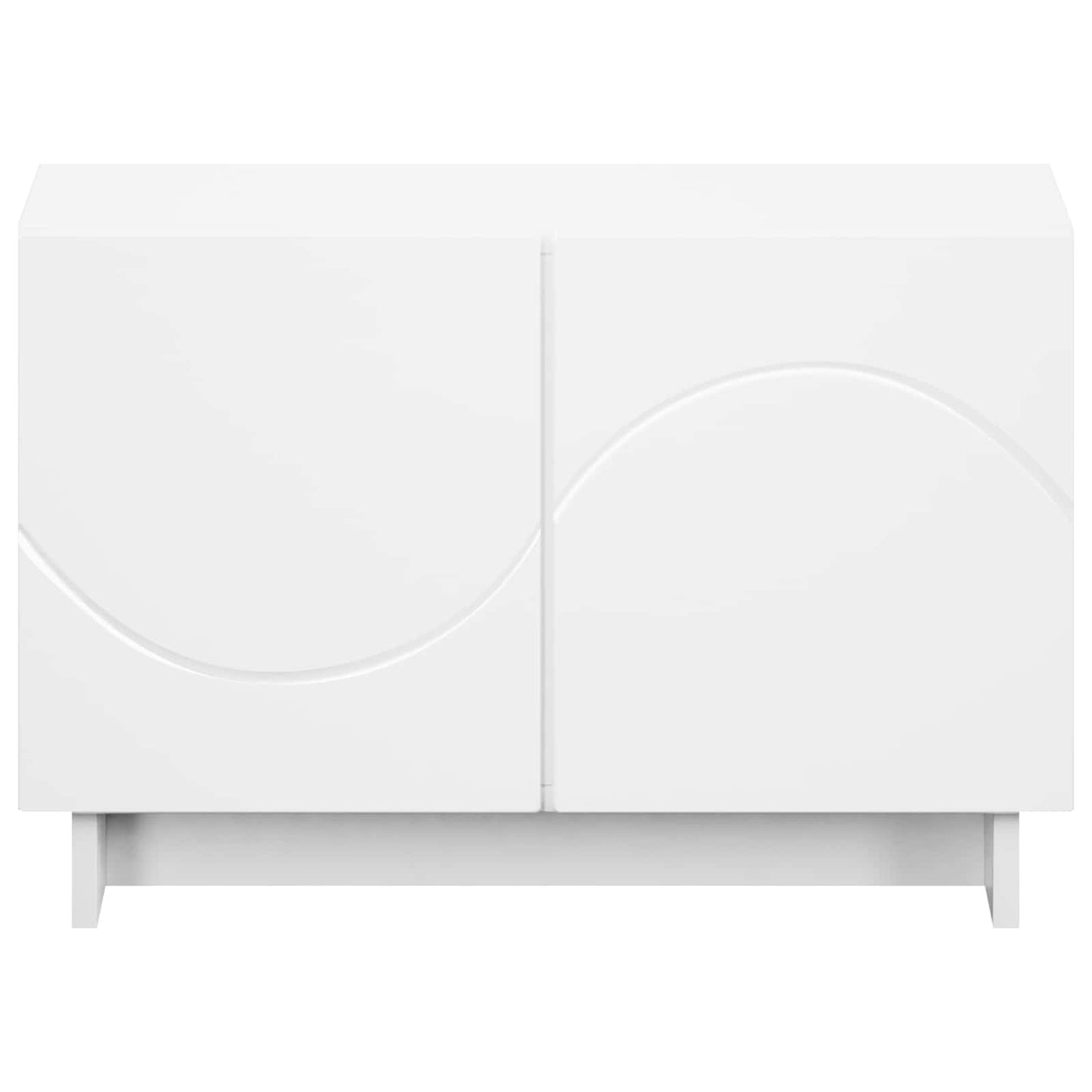 TV Stand 60 x 34.5 x 40 cm White Engineered Wood