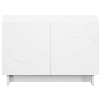 TV Stand 60 x 34.5 x 40 cm White Engineered Wood