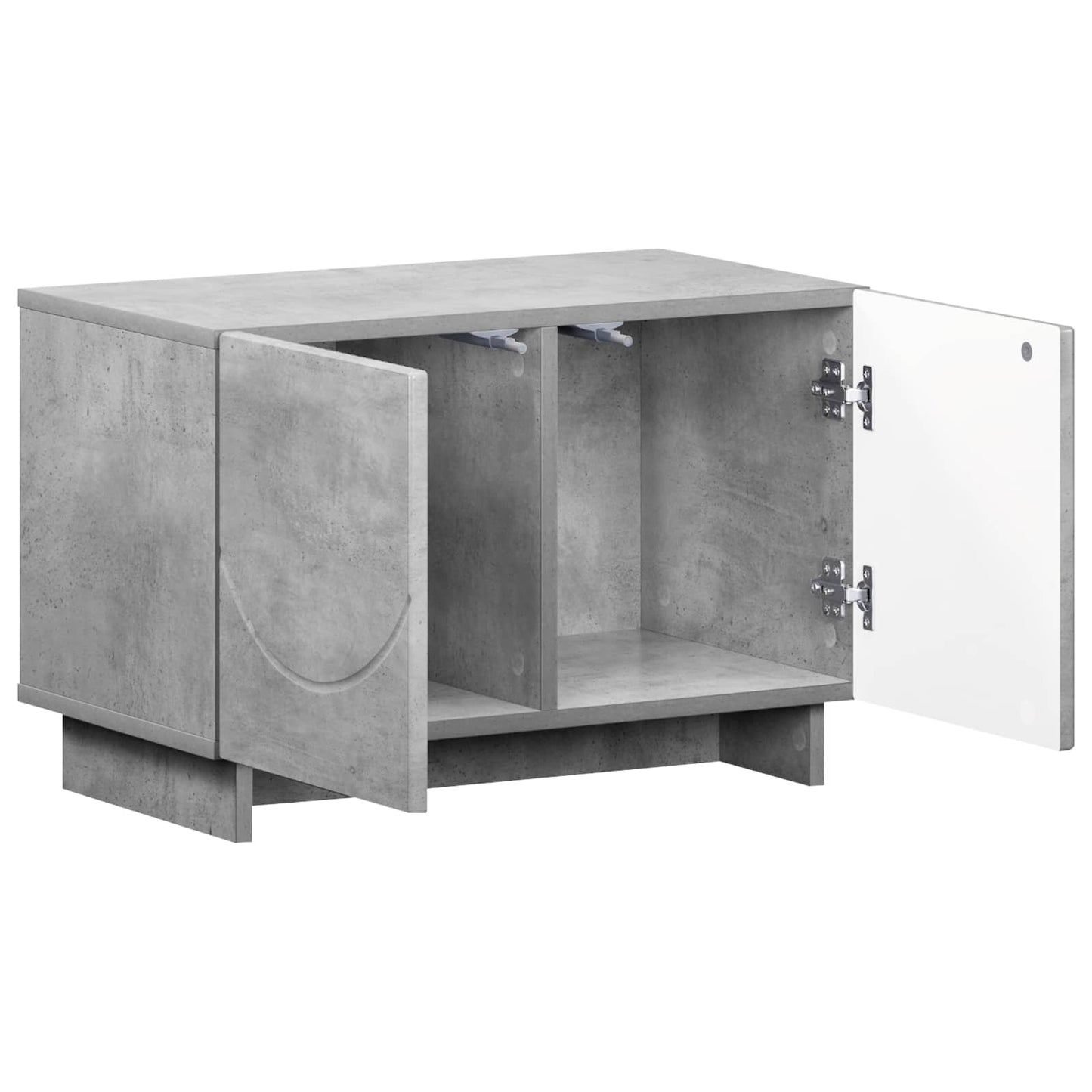 TV Stand 60 x 34.5 x 40 cm Concrete Grey Engineered Wood