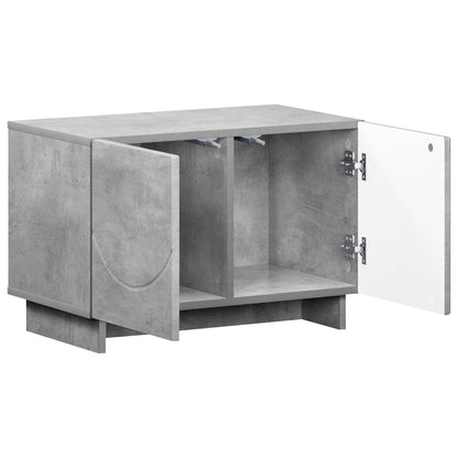 TV Stand 60 x 34.5 x 40 cm Concrete Grey Engineered Wood