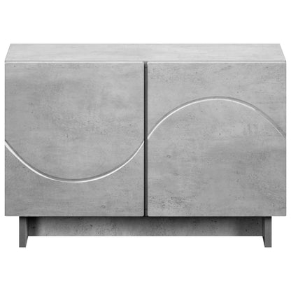 TV Stand 60 x 34.5 x 40 cm Concrete Grey Engineered Wood