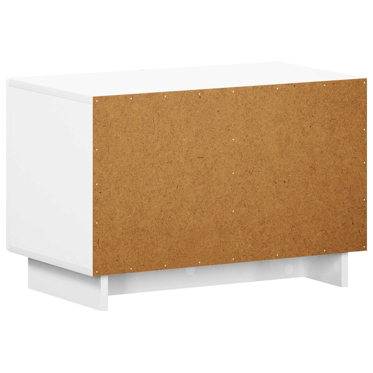 TV Stand 60 x 34.5 x 40 cm High Gloss White Engineered Wood
