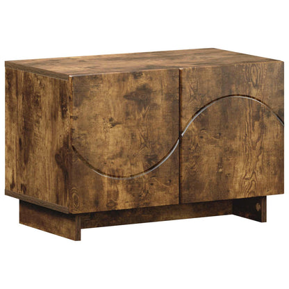 TV Stand 60 x 34.5 x 40 cm Smoked Oak Engineered Wood