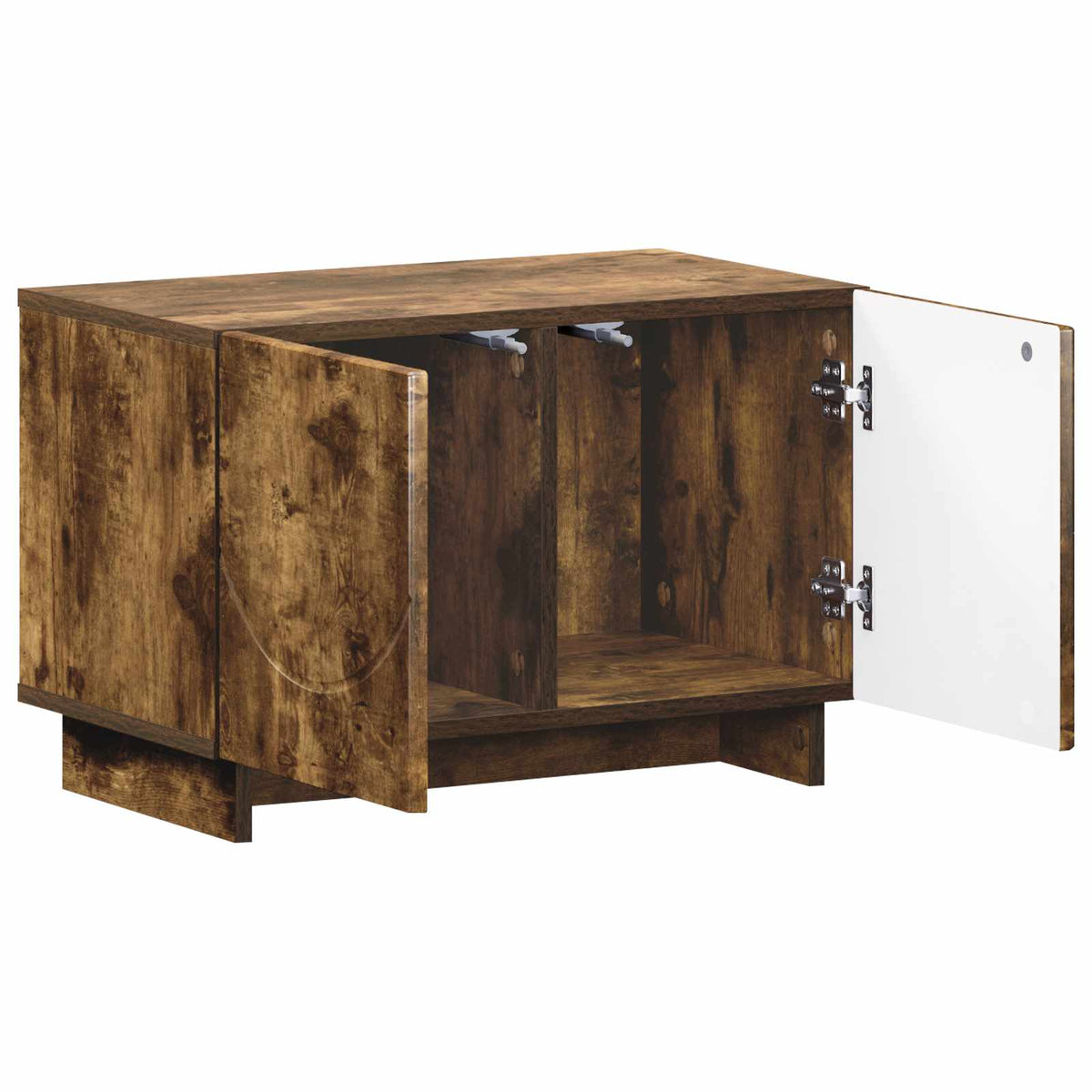 TV Stand 60 x 34.5 x 40 cm Smoked Oak Engineered Wood