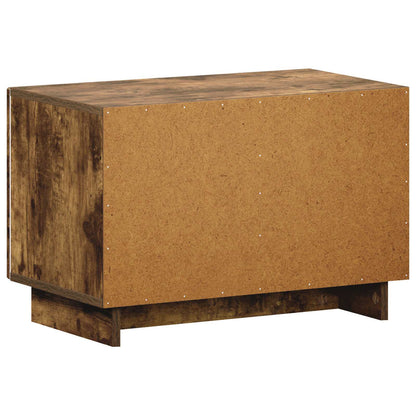 TV Stand 60 x 34.5 x 40 cm Smoked Oak Engineered Wood