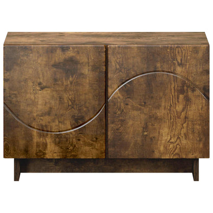 TV Stand 60 x 34.5 x 40 cm Smoked Oak Engineered Wood