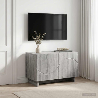 TV Stand 60 x 34.5 x 40 cm Grey Sonoma Engineered Wood