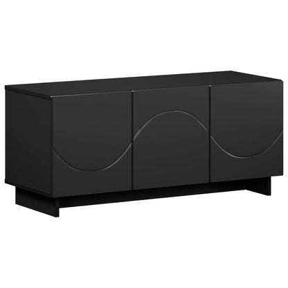 TV Stand 90 x 34.5 x 40 cm Black Engineered Wood