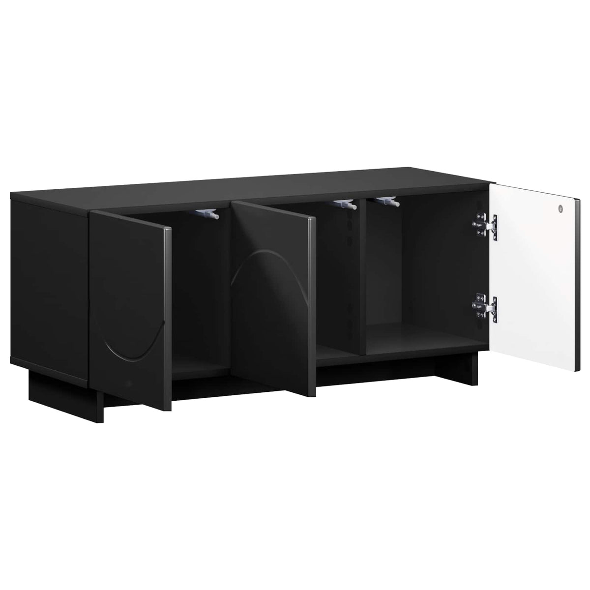 TV Stand 90 x 34.5 x 40 cm Black Engineered Wood