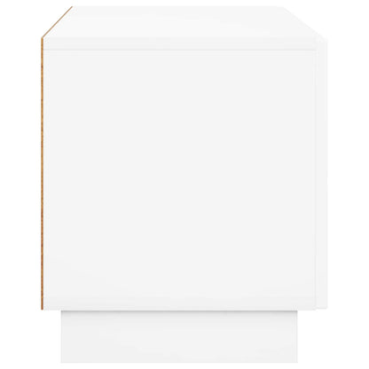TV Stand 90 x 34.5 x 40 cm High Gloss White Engineered Wood
