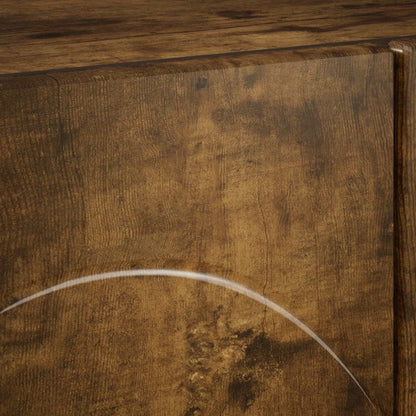 TV Stand 90 x 34.5 x 40 cm Smoked Oak Engineered Wood