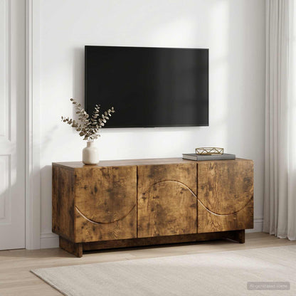 TV Stand 90 x 34.5 x 40 cm Smoked Oak Engineered Wood