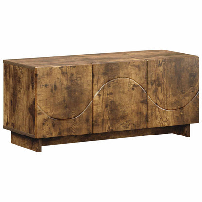TV Stand 90 x 34.5 x 40 cm Smoked Oak Engineered Wood