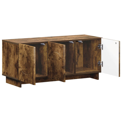 TV Stand 90 x 34.5 x 40 cm Smoked Oak Engineered Wood