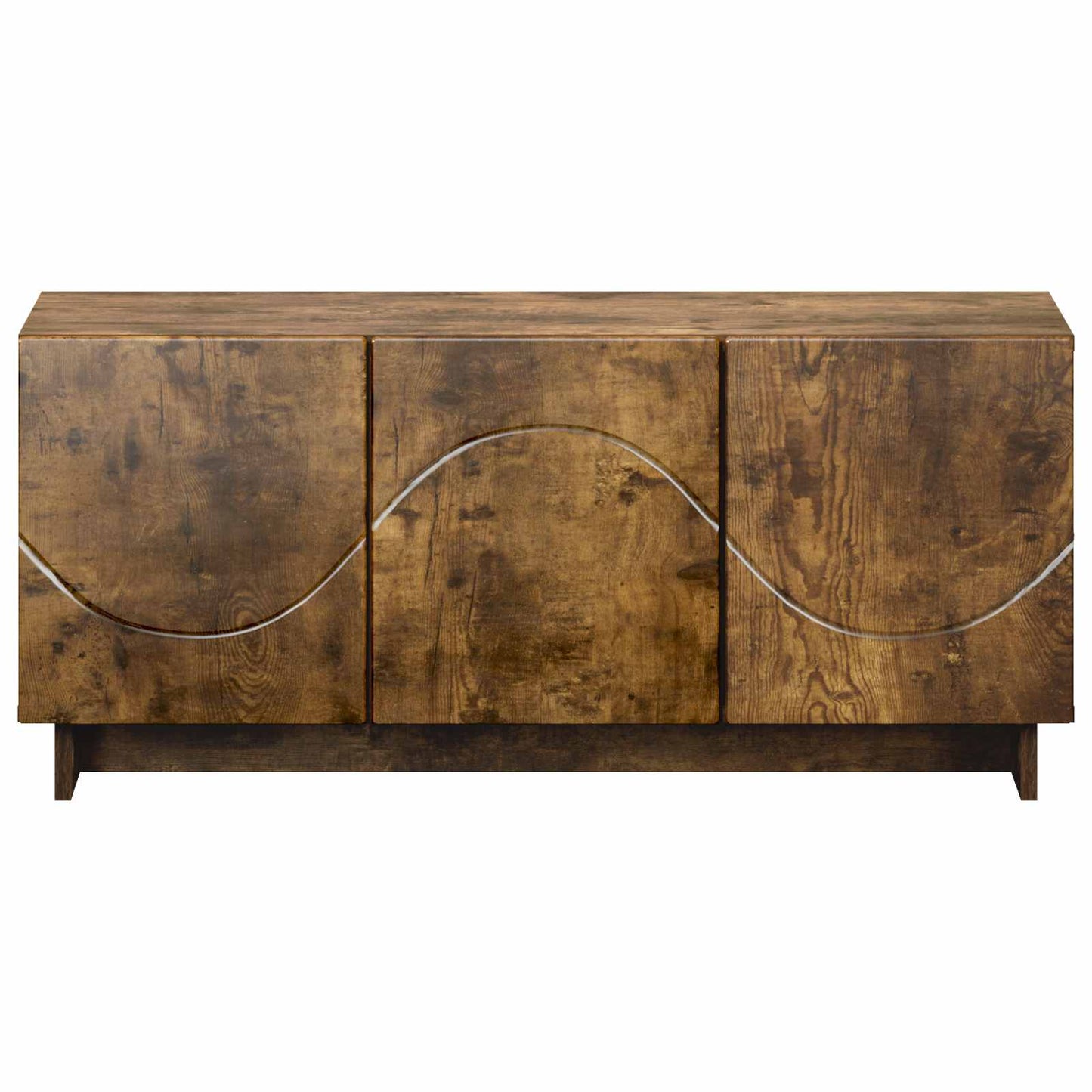 TV Stand 90 x 34.5 x 40 cm Smoked Oak Engineered Wood