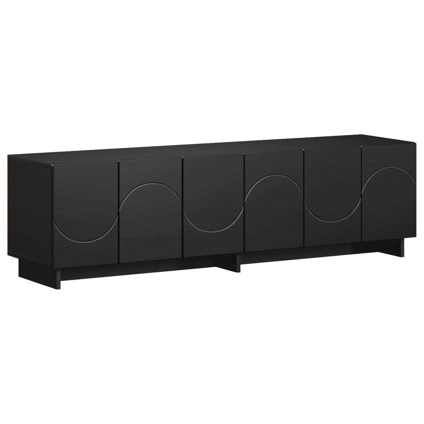 TV Stand 140 x 34.5 x 40 cm Black Engineered Wood