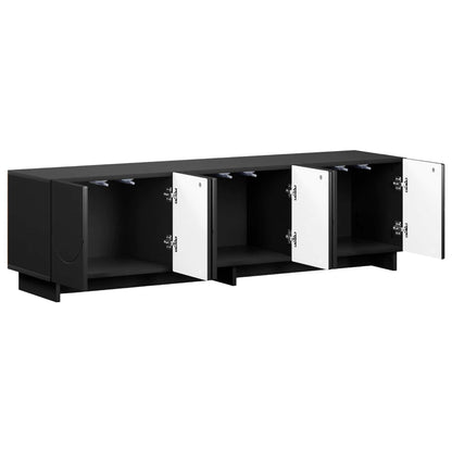 TV Stand 140 x 34.5 x 40 cm Black Engineered Wood