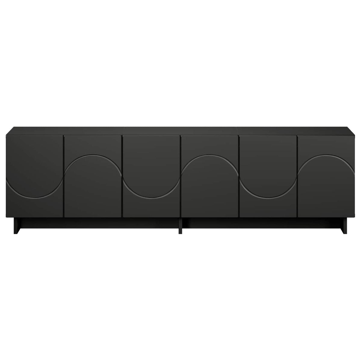 TV Stand 140 x 34.5 x 40 cm Black Engineered Wood