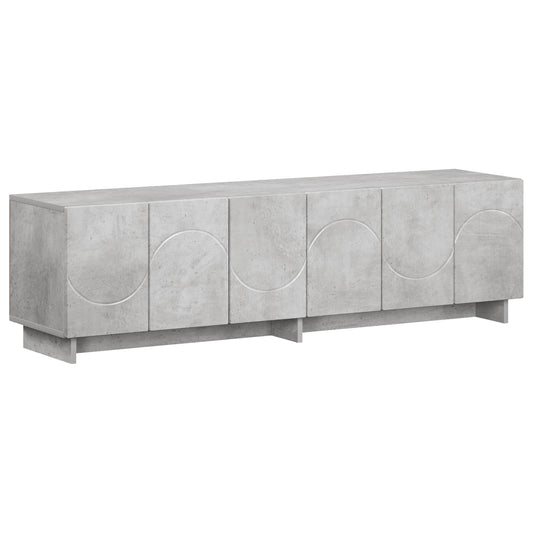 TV Stand 140 x 34.5 x 40 cm Concrete Grey Engineered Wood