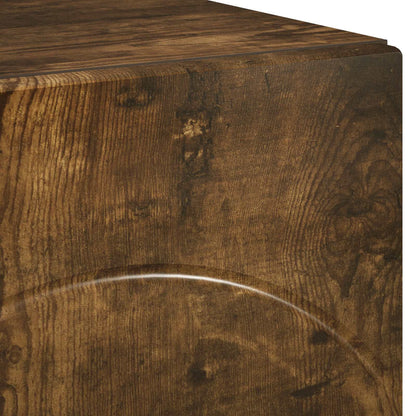 TV Stand 140 x 34.5 x 40 cm Smoked Oak Engineered Wood