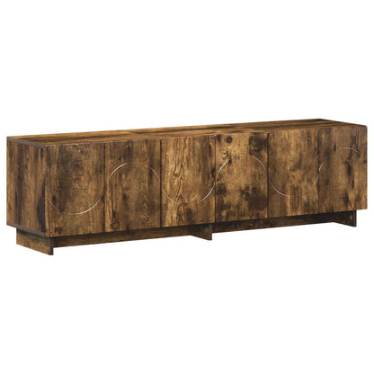 TV Stand 140 x 34.5 x 40 cm Smoked Oak Engineered Wood