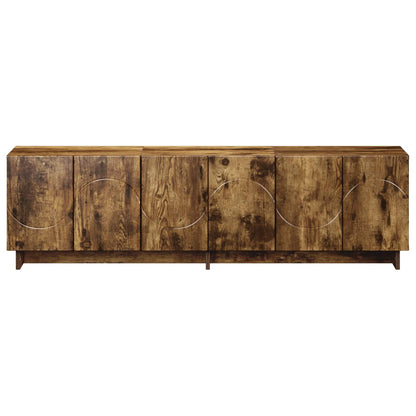 TV Stand 140 x 34.5 x 40 cm Smoked Oak Engineered Wood