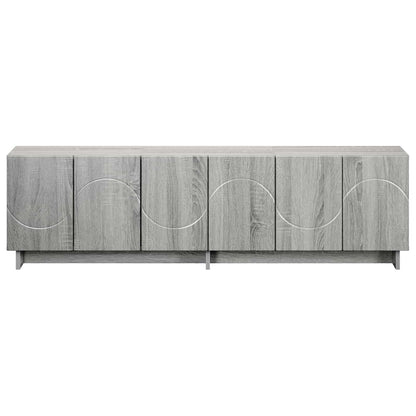 TV Stand 140 x 34.5 x 40 cm Grey Sonoma Engineered Wood