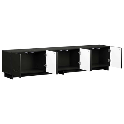 TV Stand 180 x 34.5 x 40 cm Black Engineered Wood