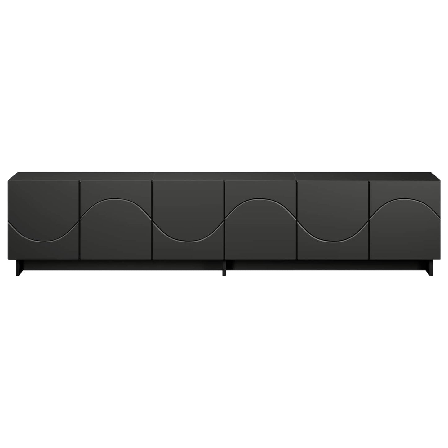 TV Stand 180 x 34.5 x 40 cm Black Engineered Wood
