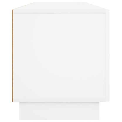 TV Stand 180 x 34.5 x 40 cm High Gloss White Engineered Wood