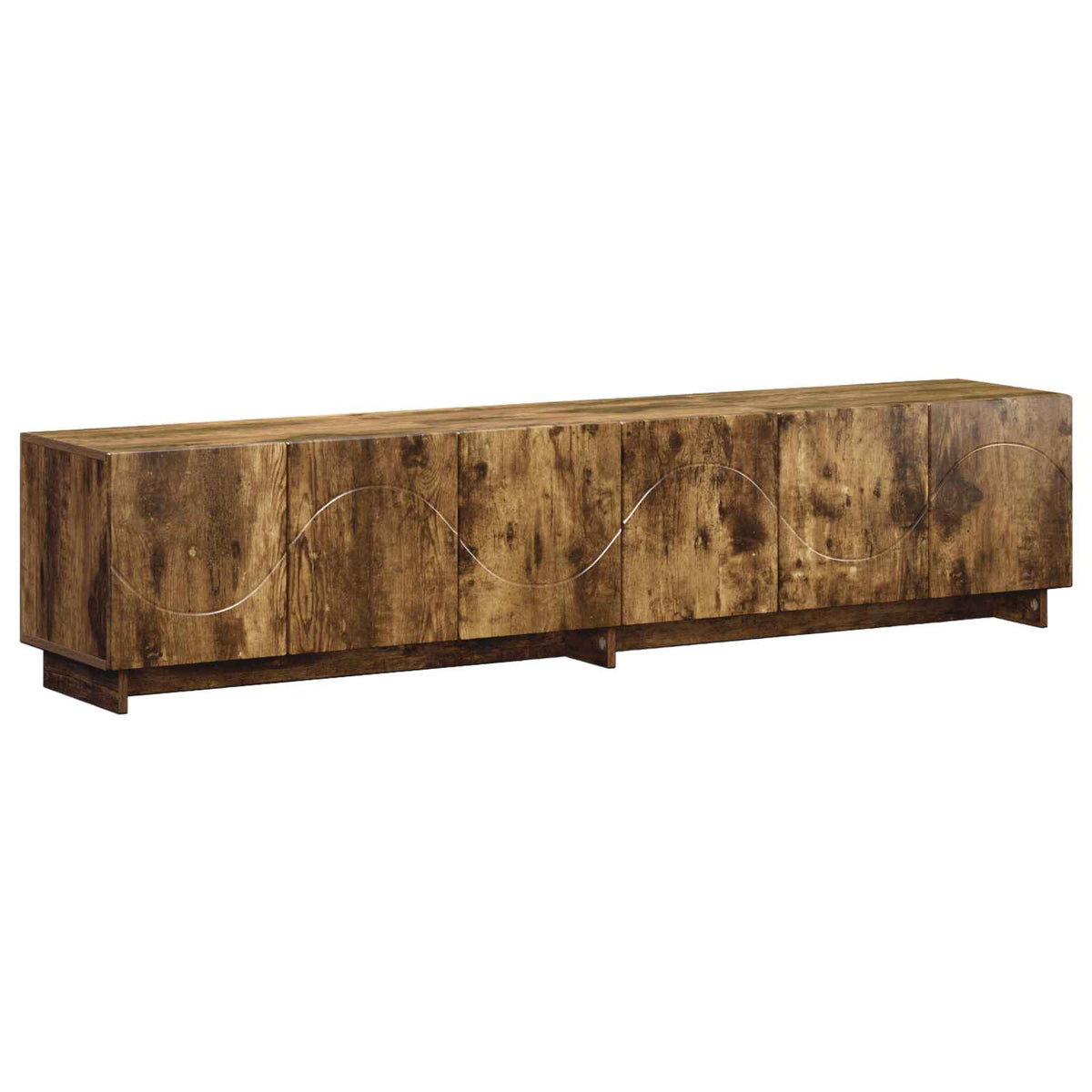 TV Stand 180 x 34.5 x 40 cm Smoked Oak Engineered Wood