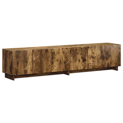 TV Stand 180 x 34.5 x 40 cm Smoked Oak Engineered Wood