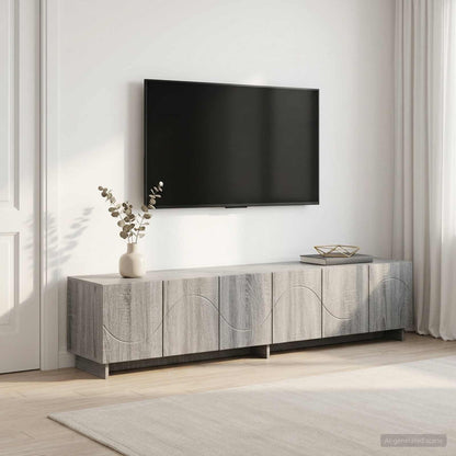TV Stand 180 x 34.5 x 40 cm Grey Sonoma Engineered Wood