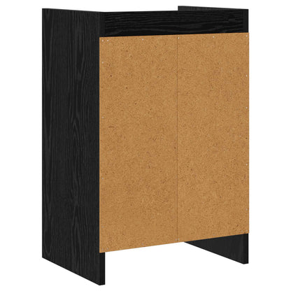 Bedside Tables 2 pcs Black Oak 40 x 30 x 60 cm Engineered Wood