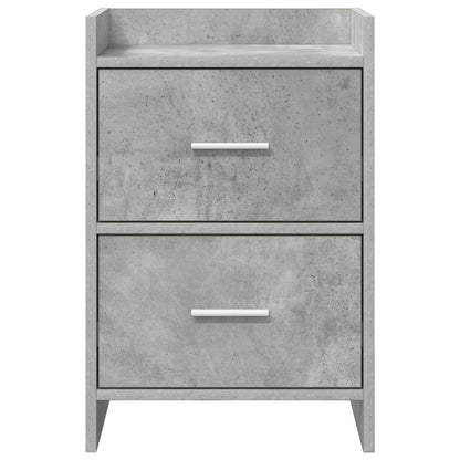 Bedside Tables Concrete Grey 40 x 30 x 60 cm Engineered Wood