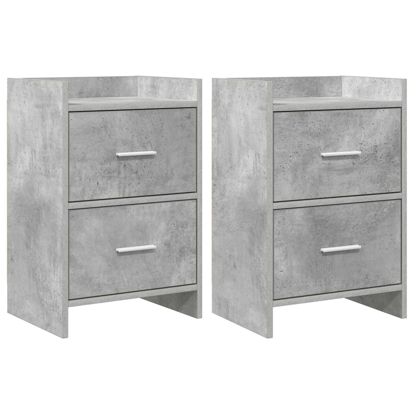 Bedside Tables 2 pcs Concrete Grey 40 x 30 x 60 cm