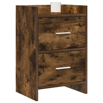 Bedside Tables Smoked Oak 40 x 30 x 60 cm Engineered Wood