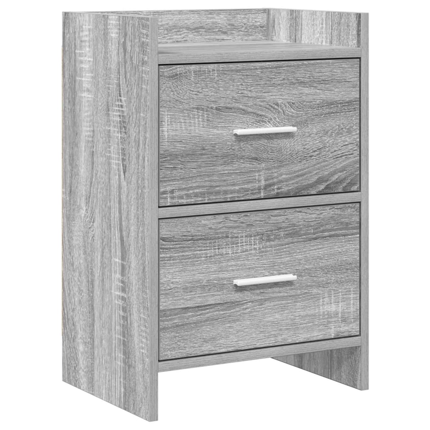 Bedside Tables Grey Sonoma 40 x 30 x 60 cm Engineered Wood